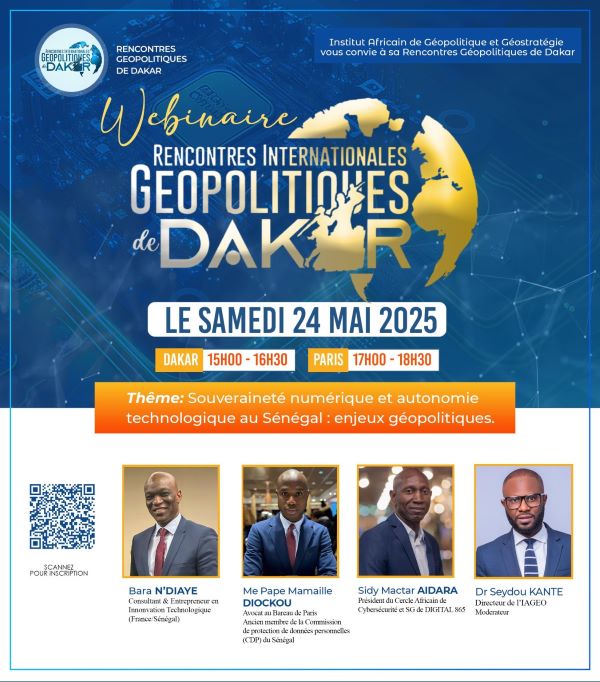 Rencontre géopolitique de Dakar (RGD) de l’IAGEO 